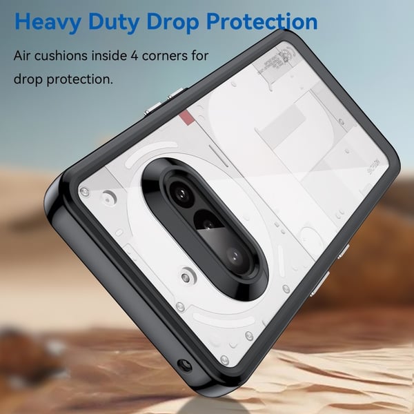 For Nothing Phone (3a) Deksel TPU + Akryl Beskyttende Gjennomsiktig Telefondeksel