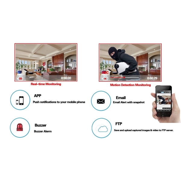 4-kanals DVR-sett overvåkningskamera HD-sikkerhet CCTV-system for utendørs bruk