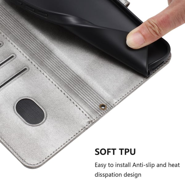 For Motorola Edge 60 Pro 5G Deksel Lommebokstativ Retrotekstur