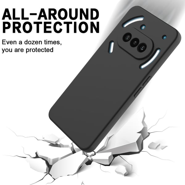 For Nothing Phone (3a) Flytende Silikondeksel Bakdeksel med Håndrem