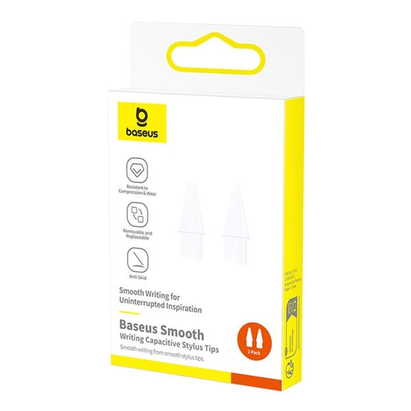BASEUS Stylus Smooth Series 2 stk. kapacitive penspidser udskiftelige skridsikre