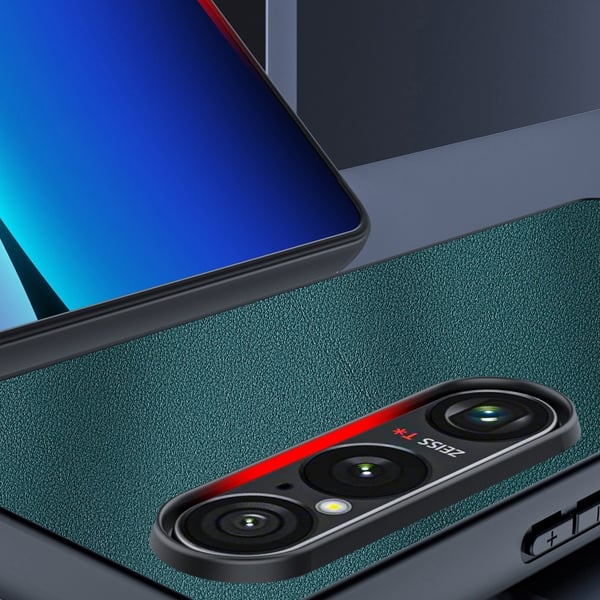 For Sony Xperia 1 VII Deksel PU-lærbelagt PC + TPU Støtsikkert Telefondeksel