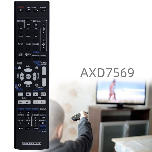 Fjernbetjening Udskiftning til AXD7569 til Pioneer AV-receiver stereo system