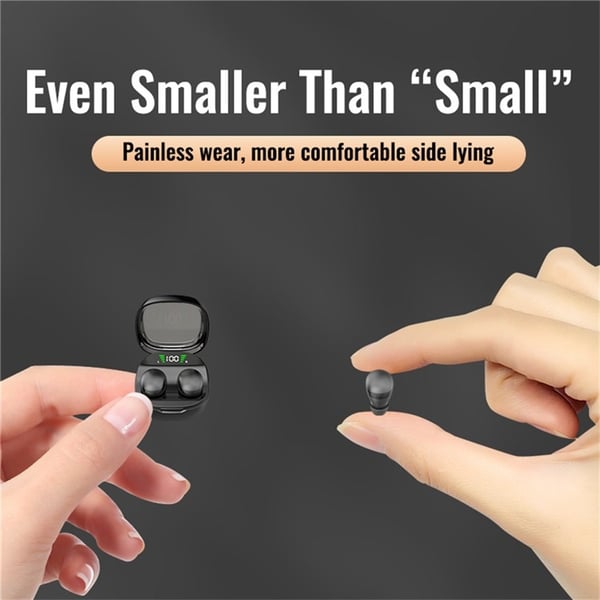 Trådløse hovedtelefoner In-Ear HiFi Stereolyd Bluetooth -Sleep HD Baslyd - Sort