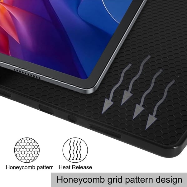 For Xiaomi Redmi Pad 2 Stativdeksel Støtabsorberende Nettbrettdeksel med Pennholder - Svart