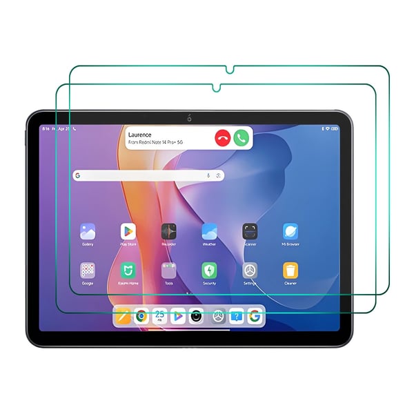For Xiaomi Redmi Pad 2 Skjermbeskytter ENKAY 9H Høyaluminium-silikonglassfilm  2-pack