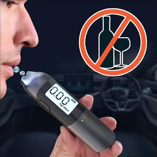 MR702 Alkoholmåler med høy presisjon, LCD-skjerm, digital alkoholmåler med stemmesending