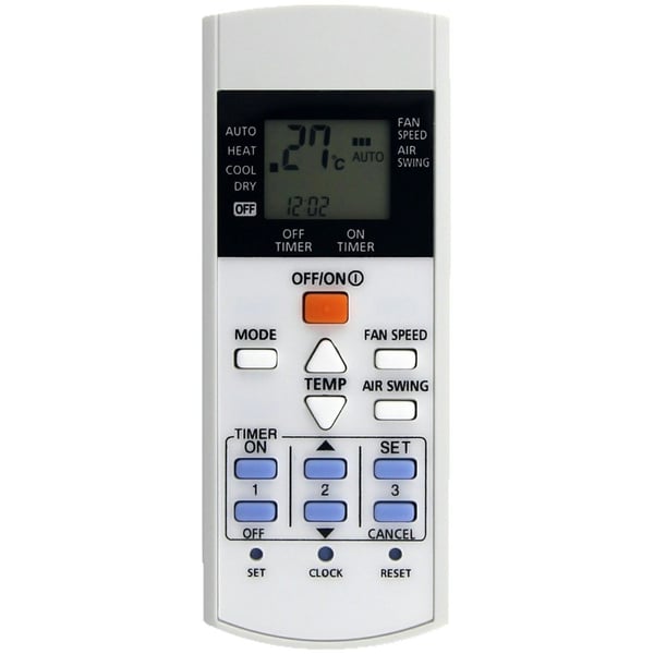 Erstatning fjernkontroll for A75C3623 Panasonic Air Conditioner