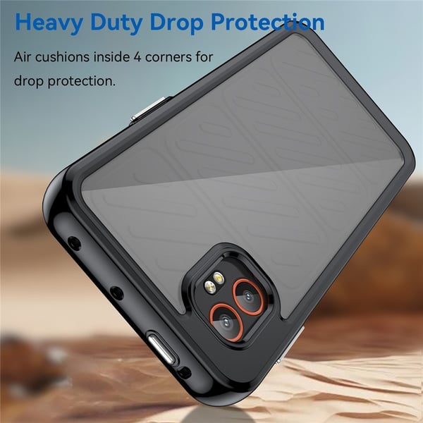 For Samsung Galaxy XCover7 Pro Deksel TPU-telefondeksel med herdet glassbeskytter