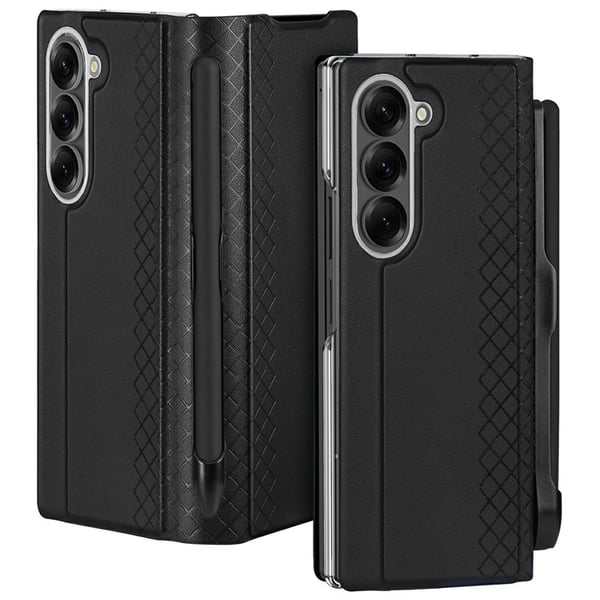 DUX DUCIS Bril-serien For Samsung Galaxy Z Fold7 5G Deksel Telefondeksel med Stativ og Penneholder - Svart