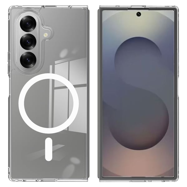 For Samsung Galaxy Z Fold7 5G Telefondeksel Kompatibelt med MagSafe TPU+Akryl Bakdeksel