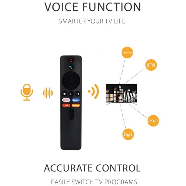 Fjernkontroll Erstatning for XMRM-M6 Xiaomi TV Stemmefunksjon