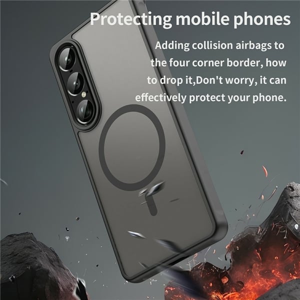 For Sony Xperia 1 VII Deksel Kompatibelt med MagSafe Anti-Fall PC + TPU Telefondeksel
