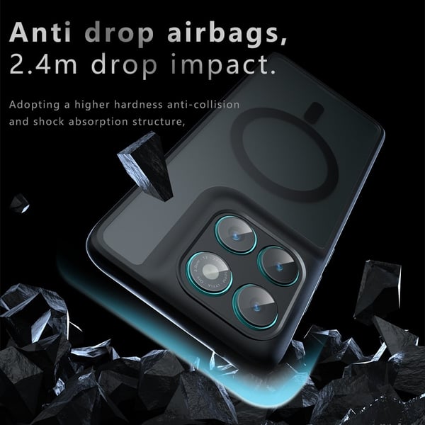 For Motorola Edge 60 5G / 60 Fusion 5G Deksel Kompatibelt med MagSafe Anti-Fall PC + TPU Telefondeksel