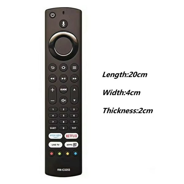 Fjernkontroll utskiftning for RM-C3253 for JVC TV stemmeaktivert