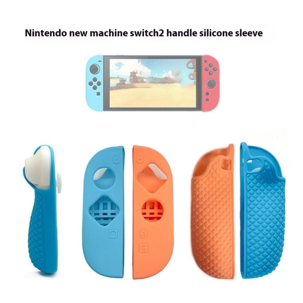 1 par kompatibel med Nintendo Switch 2 Joy-Con Controller Shell Cover - Orange+Blå