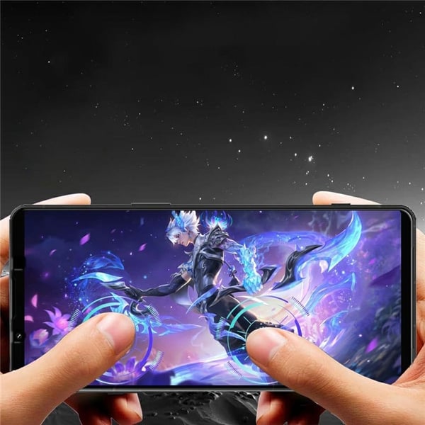 For Sony Xperia 1 VII Klar TPU Anti-Ripe Telefon Cover + 2.5D Buet Kant Skjermbeskytter