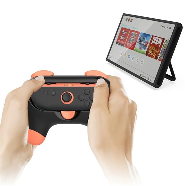 2 stk. kompatibel med Nintendo Switch, 2 venstre og høyre Joy-Con-håndtak