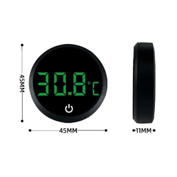 Digitalt akvarietermometer LED-skjerm akvarium med høy presisjonstemperaturmåler