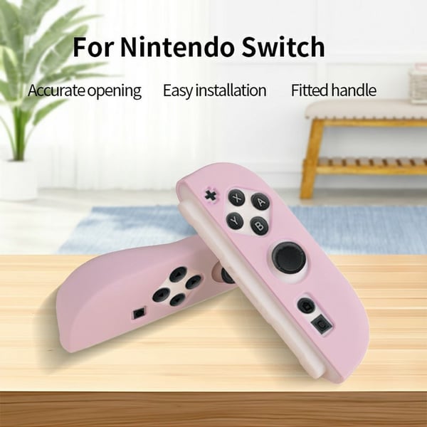 1 par kompatibelt med Nintendo Switch 2-kontroller silikondeksel - hvitt