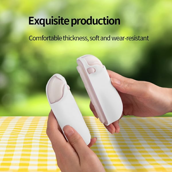 1 par kompatibelt med Nintendo Switch 2-kontroller silikondeksel - hvitt