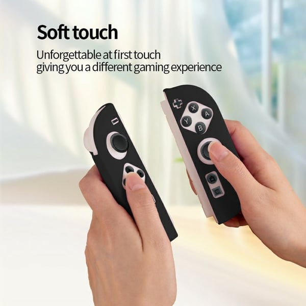 1 par kompatibelt med Nintendo Switch 2-kontroller silikondeksel - Svart