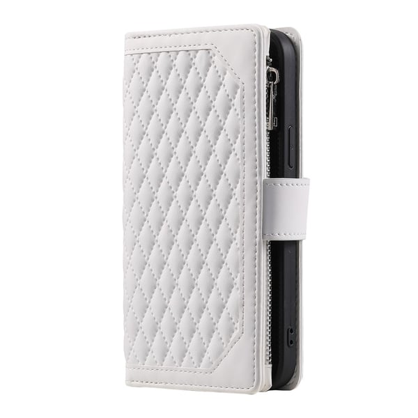 Til Xiaomi Redmi 15C Zipper Wallet Case Rhombus Telefoncover