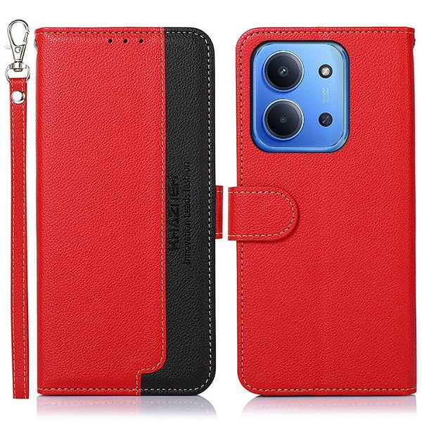KHAZNEH Pung etui til Xiaomi Redmi 15C - Rød/Sort