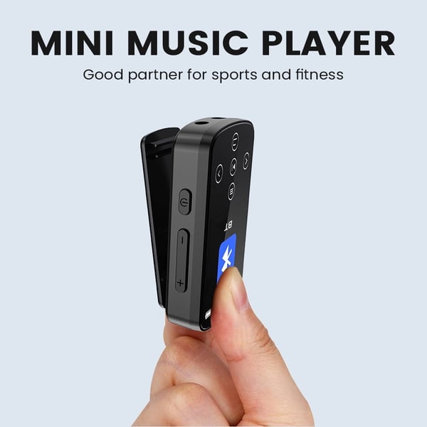 1,54" berøringsskjerm MP4-spiller Bluetooth FM-radio E-bokleser Stemmeopptaker + 64 GB