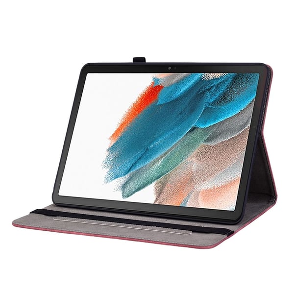 Til Samsung Galaxy Tab A11+ Deksel Med Roseblomst Preging - Rød