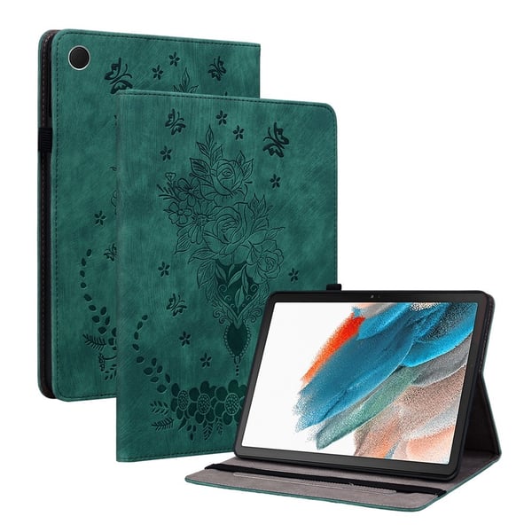 Samsung Galaxy Tab A11+ Suojakotelo Ruusukuvioisella Kaiverruksella -