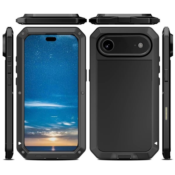 Heavy Duty Robust Hybrid Cover Shell + hærdet glas til iPhone Air