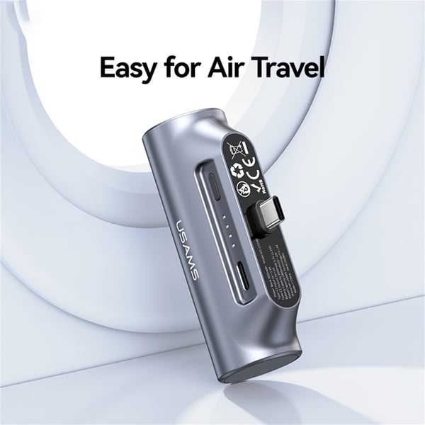 USAMS Mini Powerbank 3000mAh USB-C bærbar lader nødlader