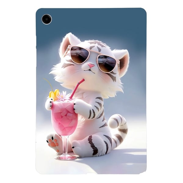 For Samsung Galaxy Tab A11+ Etui Mønstertrykk Slankt TPU Beskyttende Nettbrettetui Tiger