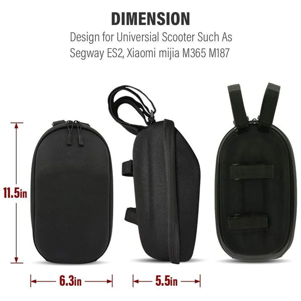 Veske til Xiaomi M365 Elektrisk Scooter Hard Shell - Svart