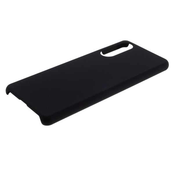 Gummibelagt hårdt plastikcover til Sony Xperia 1 II - Sort