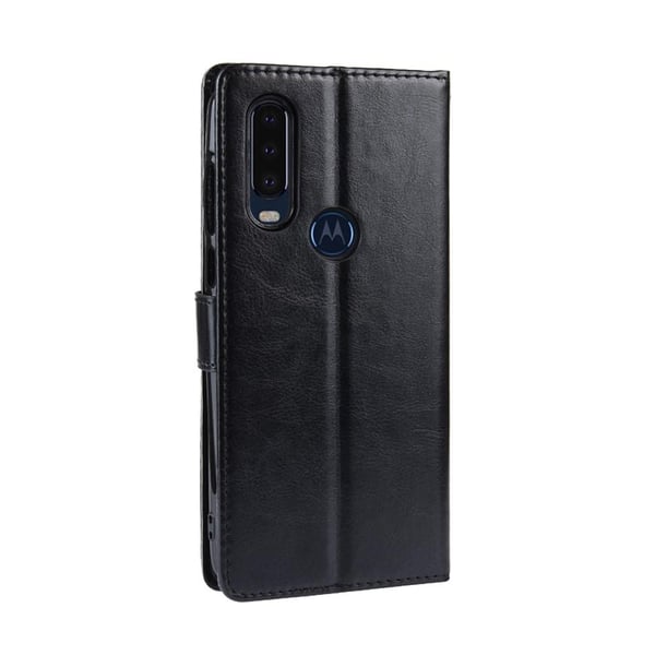 Motorola One Action Lommebok - deksel Svart