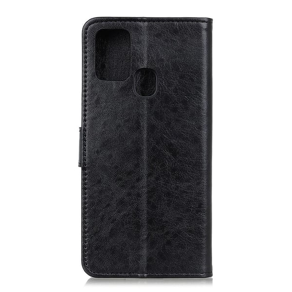 Crazy Horse Pung Standetui til Samsung Galaxy A21s - Sort
