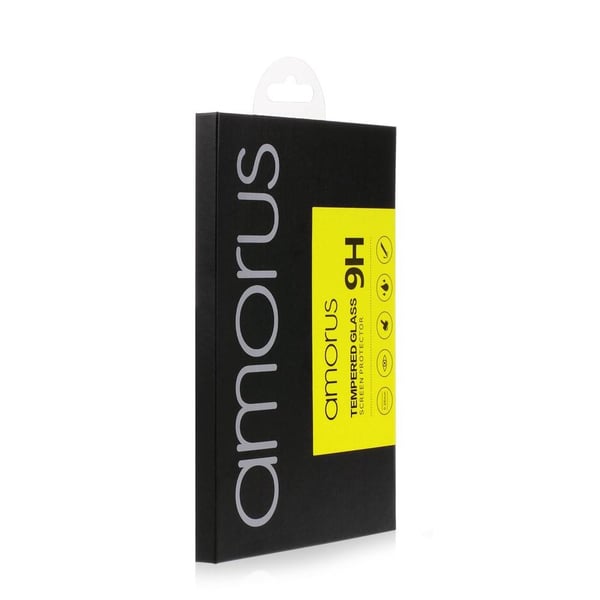AMORUS Samsung Galaxy A21s Herdet Glass - Svart