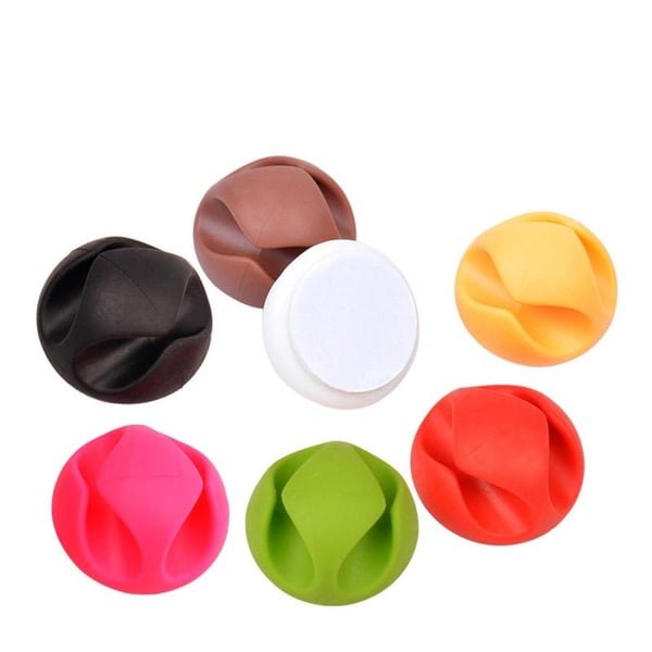 Kabelholder dobbel holder for alle typer kabler Hot Pink