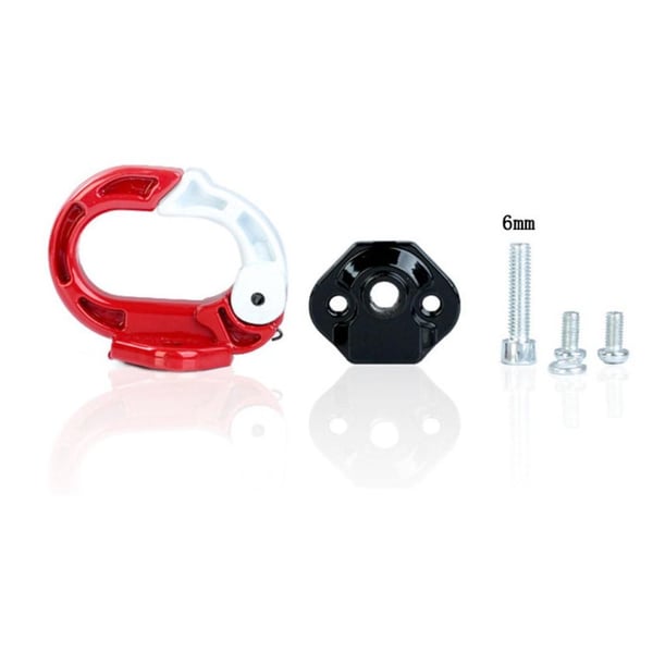 Aluminium krok/hengervesker og vesker til Xiaomi M365 - rød