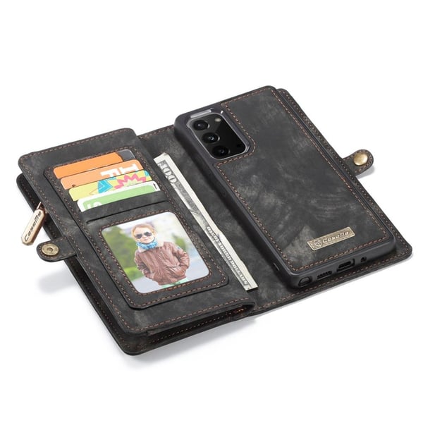 CASEME Samsung Galaxy Note 20 Retro Lær Lommebok - deksel