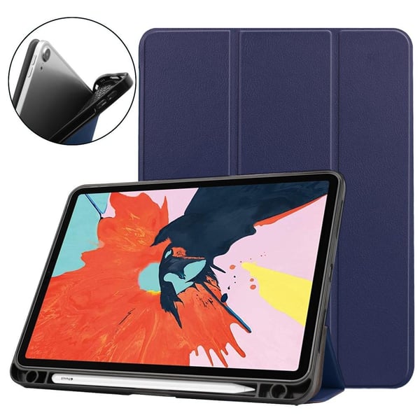 Apple iPad Air (2020) (2022) Slim Fit Trifoldbart deksel - Mørkeblå