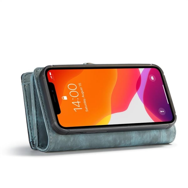 CASEME iPhone 12 Pro Max Retro Lommebok - deksel - Blå