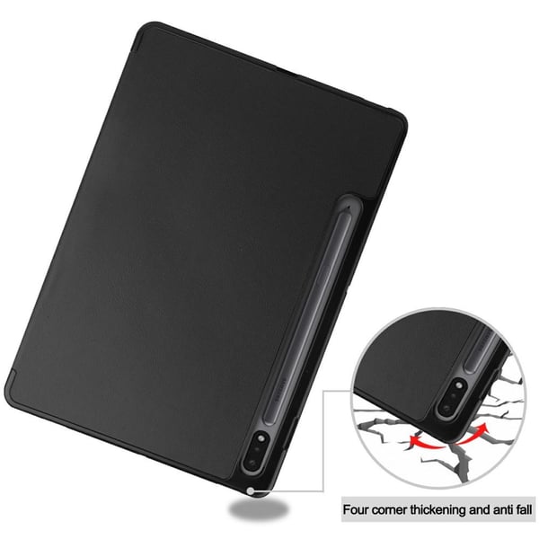 Slim Fit Dekseldeksel til Samsung Galaxy Tab S7/S8 - Svart