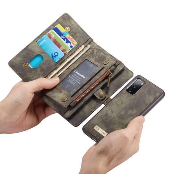 CASEME Samsung Galaxy S20 FE Retro Lær Lommebok - deksel