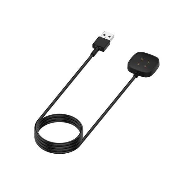 Laturin vaihto Fitbit Versa 3/Sense - Musta