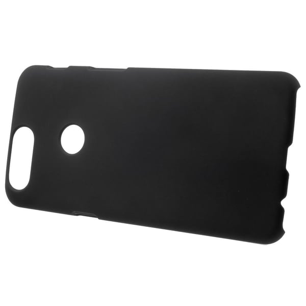 Gummieret Hard PC Mobiletui til OnePlus 5T - Sort