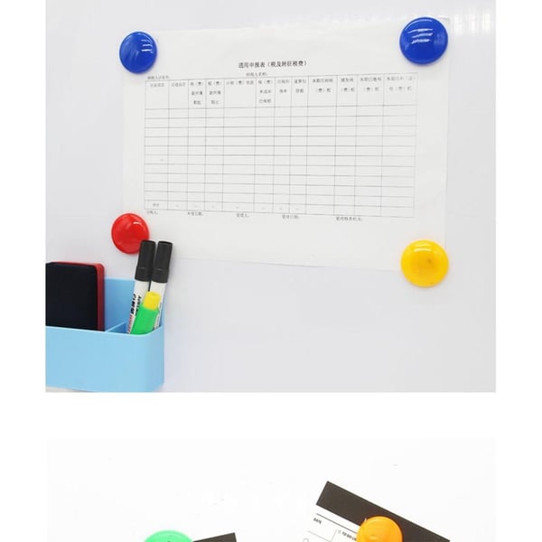 12 stk/pakke 30 mm køleskabswhiteboardmagneter