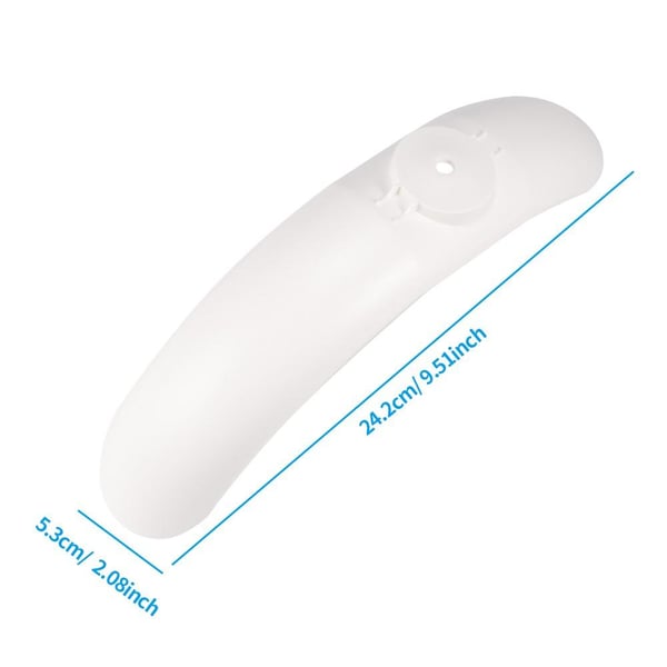 Frontskjerm/Mudguard for Xiaomi Mijia M365/M365 Pro - Hvit